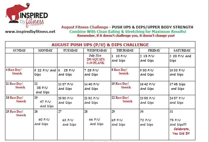 August Fitness Challenge
