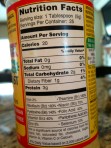 Nutritional Yeast Label