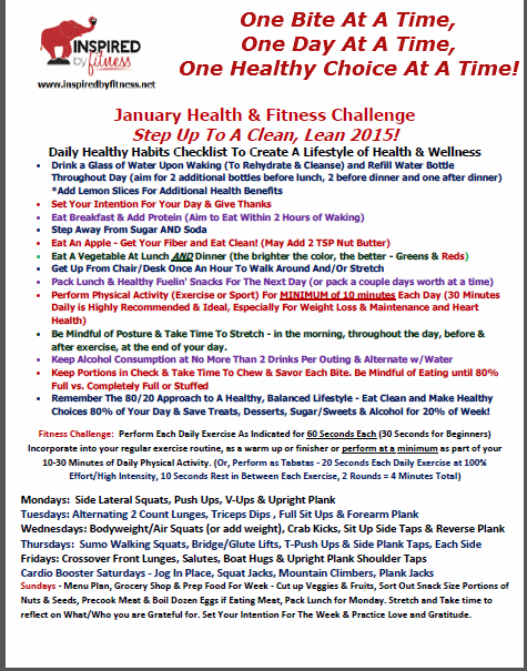 January Fitness Challenge - Web